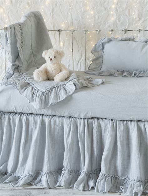 What is included in each collection varies. Linen Whisper in Cloud Baby Bedding by Bella Notte Linens