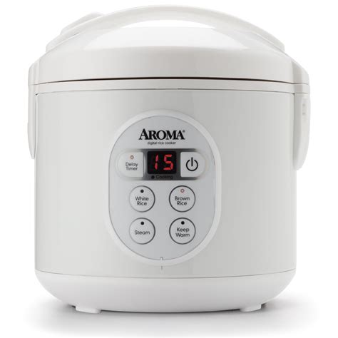 Aroma ARC 914D 4 Cup Cool Touch Rice Cooker White Walmart Com