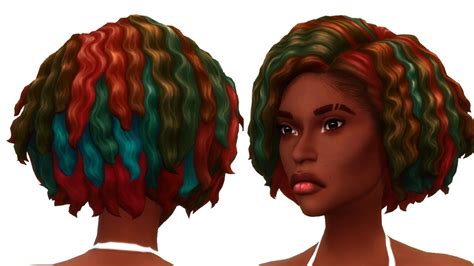 Sims 4 Ombre Hair Recolor Seodeseowo