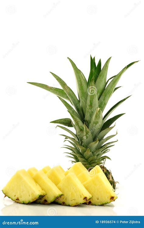 Freshly Cut Pineapple Stock Photo Image Of Dessert Summer 18936574