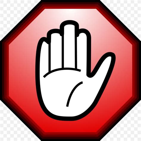 Hand Stop Sign Clipart