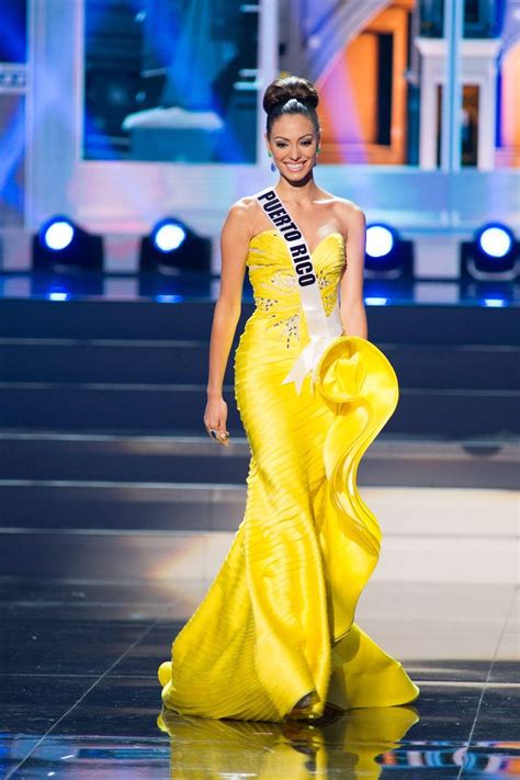 Harry Robles Evening Dress Miss Puerto Rico Monic Perez At The Miss