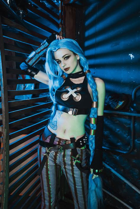 my first try on jinx cosplay from arcane leagueoflegends
