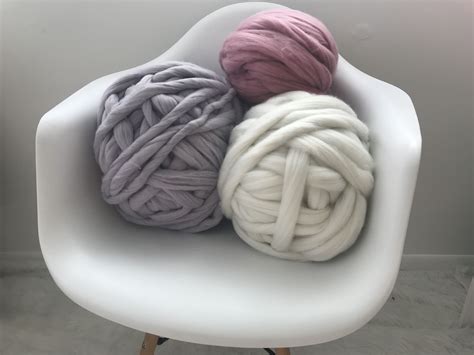 Combed Top Pure Fibre Jumbo Wool Chunky Yarn 4 Lbs2 Kg Super Bulky Yarn