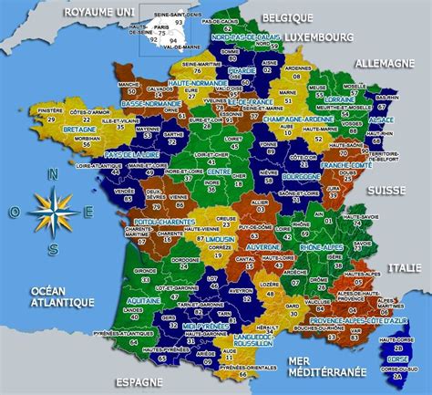 Carte De France Départements Et Villes Voyage Carte Plan