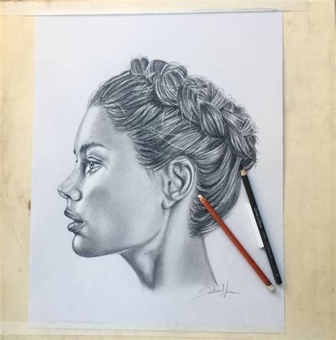 100 Hand Drawn Custom Pencil Portrait Custom Pencil Drawing Etsy