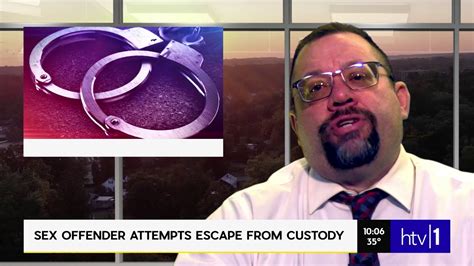 Sex Offender Attempts Escape From Custody Youtube