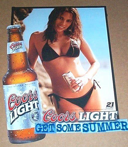 Sexy Get Some Summer Coors Light Beer Girl In Bikini Swimsuit