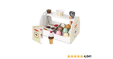 Melissa And Doug Wooden Scoop And Serve Ice Cream Counter Play Food And