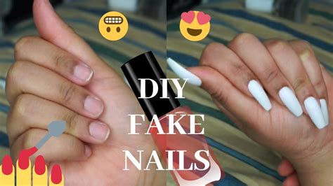 Diy How To Do Fake Nails At Home In 5 Minutes Easy And