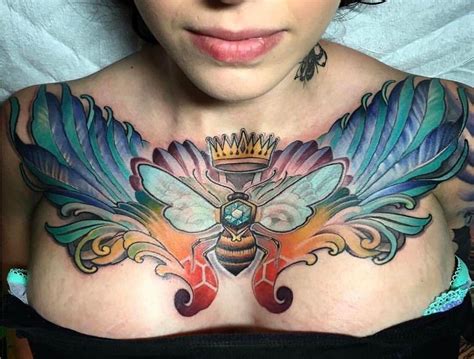 Instagram Chest Tattoos For Women Chest Piece Tattoos Cool Chest Tattoos