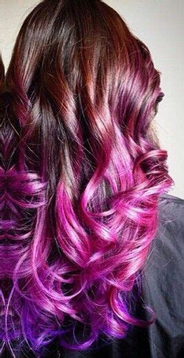 Pink Purple Ombre Dip Dyed Hair Hair Color Crazy