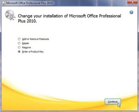 How To Change Product Key For Microsoft Office 2010 Products On Windows 7