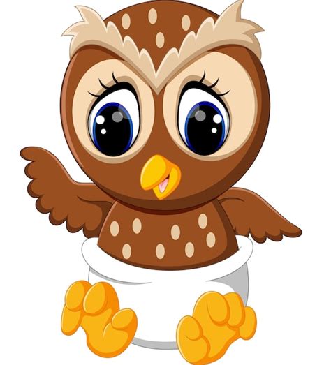 Premium Vector Illustration Of Baby Owl Cartoon