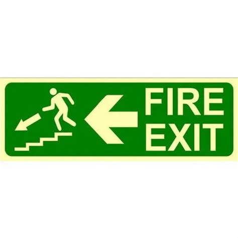Fire Exit Sign Stairs