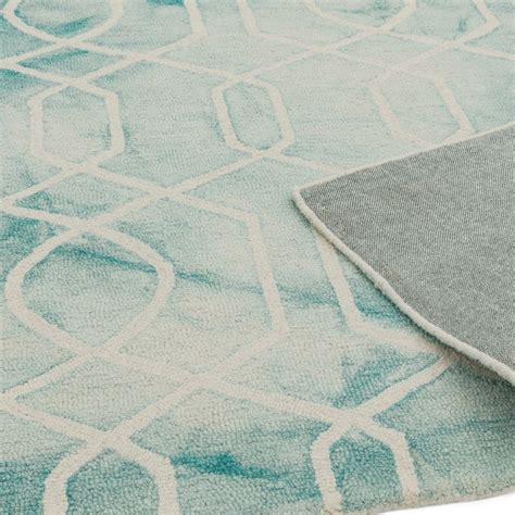 fresco rugs in aqua buy online from the rug seller uk