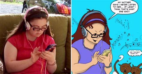 Dad Surprises Daughter Each Day With Cartoon Of Herself