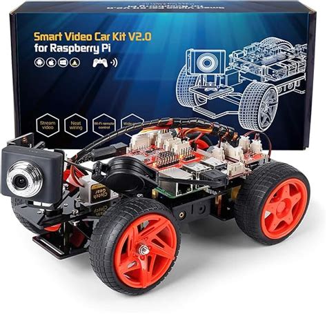 Sunfounder Raspberry Pi Smart Video Robot Car Kit V20 Block Based Graphical Visual Programming