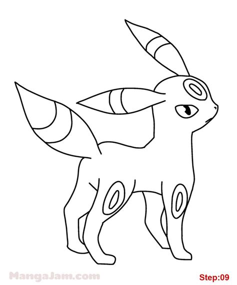 How To Draw Umbreon From Pokemon