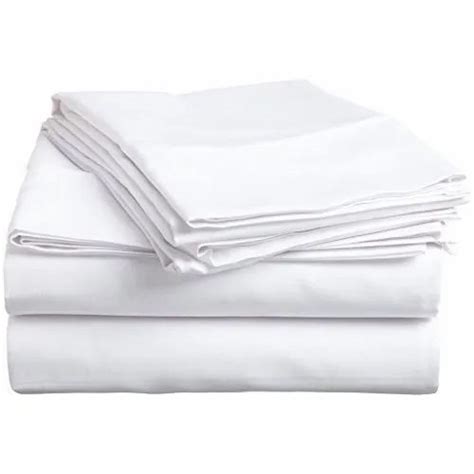 White Hospital Cotton Bed Sheet Type Singledouble Rs 40piece Id