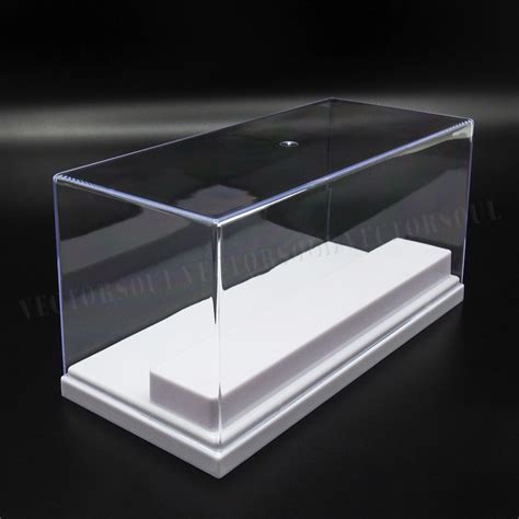 Uk Klar Acryl Display Case Plexiglas Box 20cm L Kunststoff Weiß Base