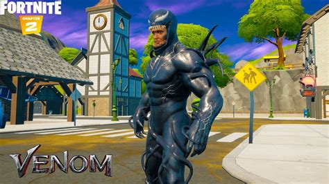 New Venom Skin Gameplay Fortnite Eddie Brock Venom Symbiotes Set
