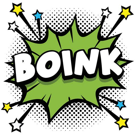Boink Pop Art Comic Speech Bubbles Book Sound Effects 12958415 Vector
