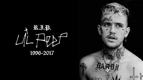 Lil Peep With Tattoos On Face Neck Body In Black Background Hd Lil Peep