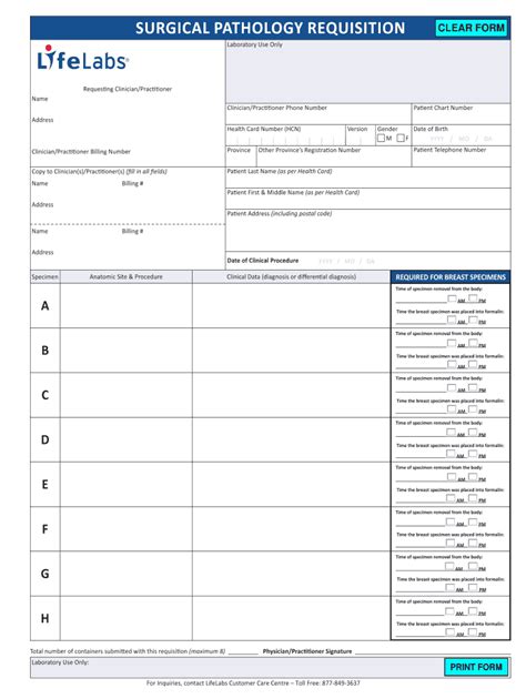 Lifelabs Pathology Requisition 2018 2023 Form Fill Out And Sign