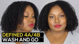 wash and go on 4a 4b natural hair ammina rose youtube