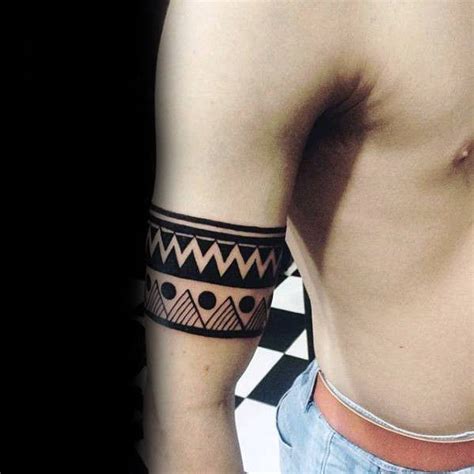 50 Tribal Armband Tattoo Designs Für Männer Männliche Tinte Ideen Armband Tätowierung