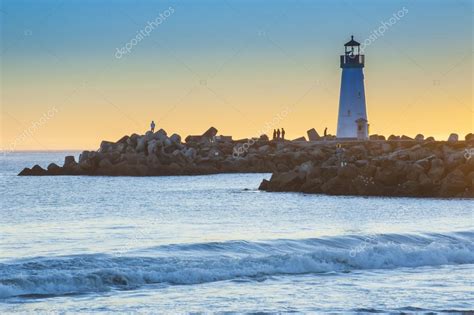 Lighthouse At Sunset Stock Photo By ©somchaij 46630457
