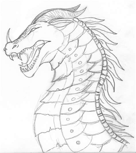 Wings of fire nightwing dragon coloring page from wings of fire category. Wings Of Fire - Morrowseer Sketch by Demari30.deviantart ...