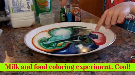 Milk and food coloring experiment. Milk and food coloring experiment with Dr D on DTV - YouTube