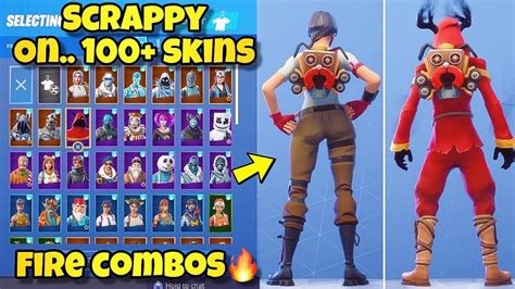 New Scrappy Back Bling Showcased With 100 Skins Fortnite Battle