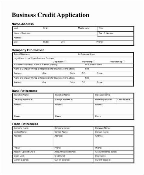 Credit report application form part 1: Credit Request form Awesome Sample Business Application ...