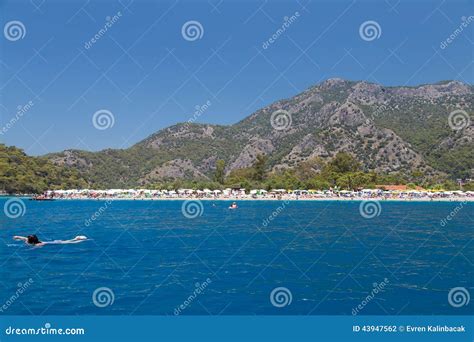 oludeniz beach editorial photography image of blue seascape 43947562