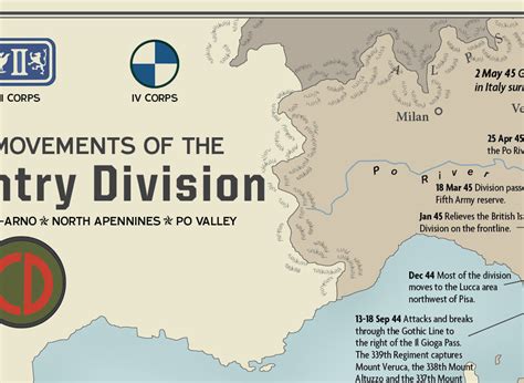 85th Infantry Division Campaign Map Historyshots Infoart