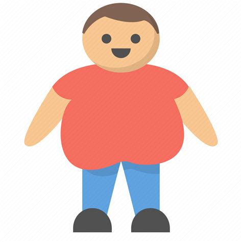 Big Fat Large Man Obese Overweight Person Icon Download On