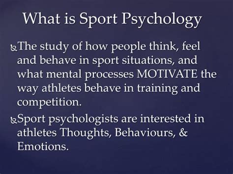Ppt Sport Psychology Powerpoint Presentation Id4676924