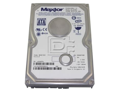 Maxtor 6l200m0 Sata Hard Drive