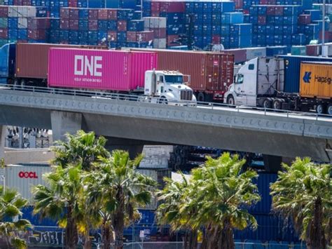 Harbor Truckers Protest Ab5 At Ports Of Los Angeles And Long Beach Ajotcom