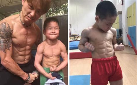 Did you scroll all this way to get facts about kids abs? Seven year-old boy with eight-pack abs could do single-arm ...