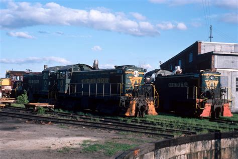 Maine Central Alco S4 313and 317 Bangor Me May 18 1981 Bangor