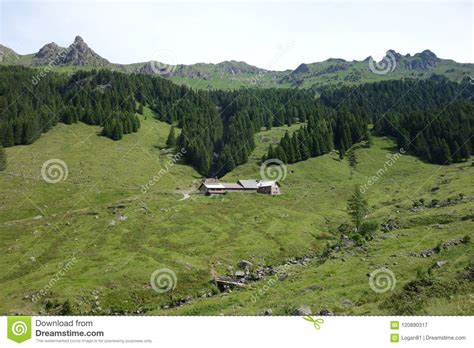 Stellune Lake Lagorai Mountain Range In The Eastern Alps In Trentino