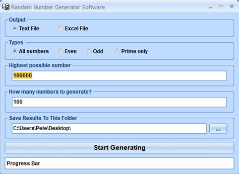 For formulas to show results, select them, press f2. Random Number Generator Software