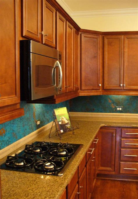 Over 70% new & buy it now; Azul Copper Backsplash. I love this! | Outdoor kitchen ...