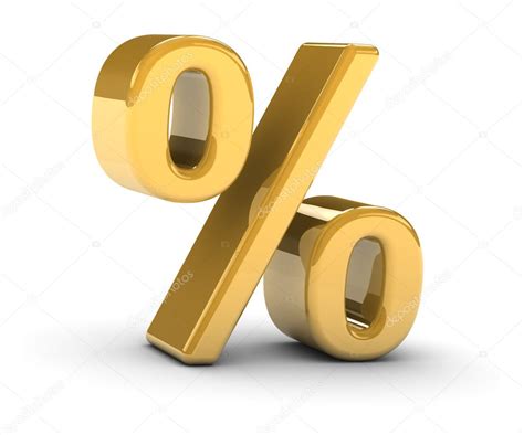 Golden Percentage Sign — Stock Photo © Nmcandre 2851245