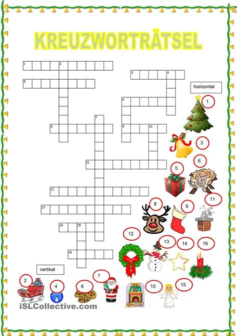 Rätsel rund um das thema tier. Kreuzworträtsel - Weihnachten | Weihnachten spiele ...
