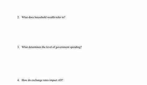 government spending worksheet answers